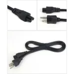 Premuim สายไฟ AC Power Cable แบบ สายแบน พรีเมี่ยม หัวกลม 3 รู Laptop โน๊ตบุ๊ค คอมพิวเตอร์ เครื่องทำน้ำร้อน ยาว 1.5 เมตร
