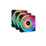 Case Fan, CORSAIR LL120 RGB Black 3 Fan with Lighting Node Pro Co-9050072-WW