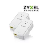 Zyxel Powerline Pla6456 Pack2 Power Line G.HN 2400 Mbps Wave 2 Gigabit Ethernet Adapter