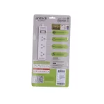 Plug Anitech 3-Way 1 Switch H1033 3.0 Meter White