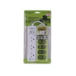 Plug Anitech 3-Way 1 Switch H1033 3.0 Meter White