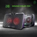 COOLER PAD พัดลมระบายอากาศ TYPE CP1/CP2 RGB สำหรับ Notebook พัดลม 6 ตัวปรับระดับได้ ขนาด 9-17 นิ้ว