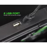 COOLER PAD พัดลมระบายอากาศ TYPE CP1/CP2 RGB สำหรับ Notebook พัดลม 6 ตัวปรับระดับได้ ขนาด 9-17 นิ้ว