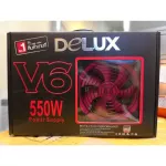 Delux Power Supply อุปกรณ์จ่ายไฟ รุ่น V6 550W มีกล่อง+สาย Power