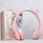?หูฟังแมว?XY-205 หูฟังบลูทูธ 5.0 หูแมว พร้อมไมค์ มีไฟLED ระบบเสียงสเตอริโอ ใช้ได้ทั้งคอมและโทรศัพท์มือถือ