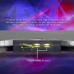 พัดลมโน๊ตบุ๊ค NUBWO BALDUR COOLER PAD 4 SLIM FAN รุ่น NF-234 ประกัน 1 ปี