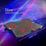 พัดลมโน๊ตบุ๊ค NUBWO BALDUR COOLER PAD 4 SLIM FAN รุ่น NF-234 ประกัน 1 ปี