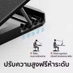 พัดลมโน๊ตบุ๊ค Ice cooler metal net Laptop Cooling Pad /Gaming cooling Pad/2 USB /กระจายความร้อนได้อย่างมีประสิทธิภาพ
