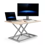 Hyvarwey ID-30 อลูมิเนียม Easy Up ปรับความสูงนั่งโต๊ะ Riser พับโต๊ะแล็ปท็อป Monitor ผู้ถือขาตั้งคีย์บอร์ดถาด