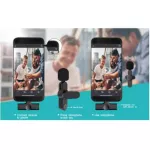 Wireless Microphone 2.4g wireless microphone for recording android and Lightning no application.