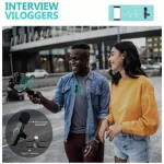 Wireless Microphone 2.4g wireless microphone for recording android and Lightning no application.