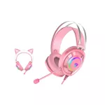 DAREU EH469 Mirror Gaming Headset หูฟังเกมมิ่ง RGB Black / Pink ประกัน 1 ปี