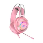 DAREU EH469 Mirror Gaming Headset หูฟังเกมมิ่ง RGB Black / Pink ประกัน 1 ปี