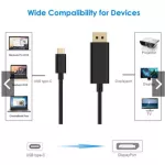 USB C Displayport Type C DP 4K 60Hz, 6 -foot 1.8 m.