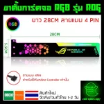ชุดเซ็ตแต่งคอมไฟ RGB สุดคุ้ม พัดลม 3 ตัว + ที่ค้ำการ์ดจอ ROG + แถบไฟแม่เหล็ก + กล่อง controller + Remote