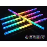 แถบแสงไฟ RGB แบบแท่ง รุ่น Crystal แบบประกาย มีแม่เหล็กติดแต่งเคสคอมได้ ยาว 28cm สายแบบ 4pin ต้องใช้กับกล่อง Controller