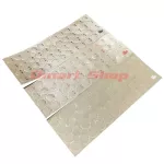 Thai language sticker attached to a round keyboard, clear, 3 -color black, white color, orange, 3M Sticker Keyboard, suitable for a circle button.