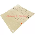 Thai language sticker attached to a round keyboard, clear, 3 -color black, white color, orange, 3M Sticker Keyboard, suitable for a circle button.