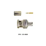 ส่งฟรี Link UC-0026 BNC PLUG RG 6 , Male CRIMP Type ใช้ได้กับ 5C-2V Cableคีมบีบแน่น UC-8116A