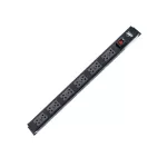 LINK CH-10312A รางไฟชนิด12 Outlet PDU 12 TIS Outlet w/Cable 3 M. + Lighting Switch w/Guard , 16A, Electronic Circuit Breaker
