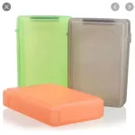 3.5, storage box, waterproof, waterproof, waterproof, dust can be stacked. 3.5 IDE SATA HDD Hard Disk Storage mixed colors.