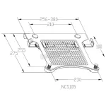 【Delivered from Thailand】 NSC105 Laptop holders, notebooks for laptops, size 15.6 inches