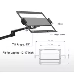 OL-3L Aluminum Adjustable Top Sleeve Sleeve 17-32 inches, display holders + 12-17 inches, laptops, full legs