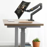 NB G40 แก๊สสปริงแขน 22-40 นิ้วหน้าจอ Desktop Monitor ผู้ถือ 360 หมุน 3-15kgs Monitor Mount Arm พร้อมพอร์ต USB 3.0