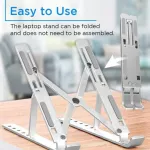 ที่วางแล็ปท็อป Laptop Stand อะลูมิเนียม ขาตั้งโน้ตบุ้คพกพาสะดวก แท่นวางโน้ตบุ้ค แข็งแรง ปรับได้6ระดับ