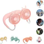 พัดลมห้อยคอ usb ชาร์จขี้เกียจห้อยคอกล้องพัดลมกลางแจ้งแบบพกพาสร้างสรรค์พัดลม