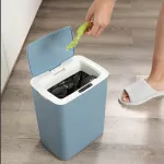 Intelligent household trash can induction, kitchen, bedroom, living room, bathroom, tank, sanitary ware, automatic quiet with lid.