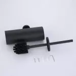 Serindia ที่ใส่แปรงห้องน้ำ สีดำด้าน, แปรงห้องน้ำสแตนเลส 304 ติดผนังสำหรับจัดเก็บห้องน้ำและองค์กร