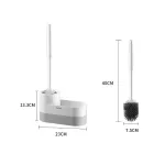 Serindia ที่ใส่แปรงห้องน้ำซิลิโคน แปรงทำความสะอาดห้องน้ำติดผนังทำความสะอาดพื้นในครัวเรือนอุปกรณ์ห้องน้ำ