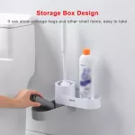 Serindia ที่ใส่แปรงห้องน้ำซิลิโคน แปรงทำความสะอาดห้องน้ำติดผนังทำความสะอาดพื้นในครัวเรือนอุปกรณ์ห้องน้ำ