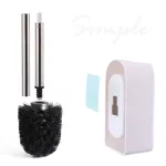 Serindia สแตนเลสติดผนังด้ามยาวขนนุ่มแปรงทำความสะอาดห้องน้ำที่ใส่แปรงในครัวเรือนอุปกรณ์ห้องน้ำ