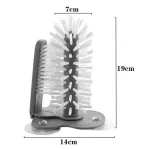 Serindia 2 in 1 แก้วเครื่องดื่มถ้วยดูดไวน์แปรงทำความสะอาด Gadgets ถ้วย Scrubber แก้วทำความสะอาดขวดแปรงอ่างล้างจานอุปกรณ์ครัว