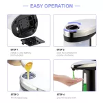 Serindia Touchless Liquid Soap Dispenser Smart Sensor Hands-Free Automatic Soap Dispenser Pump For Bathroom Kitchen 400ML