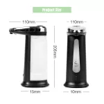 Serindia Touchless Liquid Soap Dispenser Smart Sensor Hands-Free Automatic Soap Dispenser Pump For Bathroom Kitchen 400ML