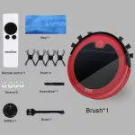 หุ่นยนต์ดูดฝุ่นอัจฉริยะ 2800Pa เครื่องดูดฝุ่นไร้สาย กวาดพื้น เช็ด ถู ฆ่าเชื้อในเครื่องเดียว หุ่นยนต์ทำความสะอาดพื้น 4-in-1 Smart Vacuum Cleaning Robot