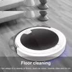 หุ่นยนต์ดูดฝุ่นอัจฉริยะ 2800Pa เครื่องดูดฝุ่นไร้สาย กวาดพื้น เช็ด ถู ฆ่าเชื้อในเครื่องเดียว หุ่นยนต์ทำความสะอาดพื้น 4-in-1 Smart Vacuum Cleaning Robot