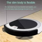 หุ่นยนต์ดูดฝุ่นอัจฉริยะ 2800Pa เครื่องดูดฝุ่นไร้สาย กวาดพื้น เช็ด ถู ฆ่าเชื้อในเครื่องเดียว หุ่นยนต์ทำความสะอาดพื้น 4-in-1 Smart Vacuum Cleaning Robot