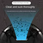 หุ่นยนต์ดูดฝุ่นอัจฉริยะ 2800Pa เครื่องดูดฝุ่นไร้สาย กวาดพื้น เช็ด ถู ฆ่าเชื้อในเครื่องเดียว หุ่นยนต์ทำความสะอาดพื้น 4-in-1 Smart Vacuum Cleaning Robot