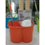 Family floor mop, hand-pressed FM-01S, 1 set, consisting of water tanks with a dry basket for dry handle, 1 mob fabric
