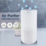 OXYGEN เครื่องฟอกอากาศ ขนาด 30 ตรม.รุ่น AP-002  Air Purifier เครื่องกรองอากาศ เครื่องกรองฝุ่น PM 2.5 ปรับแรงลมได้ 3 ระดับ low-Mid-High จัดส่งฟรีKERRY