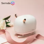 Serindia 260 milliliters, scrolling, deer, ultrasonic, air, moisture, essential oil, essential oils for car houses, USB, fog machines with LED at night.