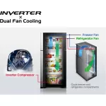 Hitachi Refrigerator RS600P2THGs buy 1free free +1 air purifier. BySide22 Q -Q -Safety Dual Fan Cooling 10 -year warranty