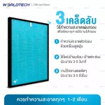 Worldtech WT-P40-Filter Air Purifier filter filter dust, allergens For the area of ​​40 sqm. Can be used with all brands.
