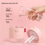 White Snow Mountain Humidifier 500ml ULTRASONIC USB Air Difr Soothing Lit Therapy Humidificador Home Difusor