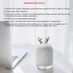 Hi Quity 220ml Ultrasonic Air Humidifier I L Difr for Home Car USB Fogger Mist Maer with LED NIT