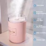 280ml Ultrasonic Air Humidifier Candle Ro Soft Lit USB I L Difr Car Ifier Anion Mist Maer